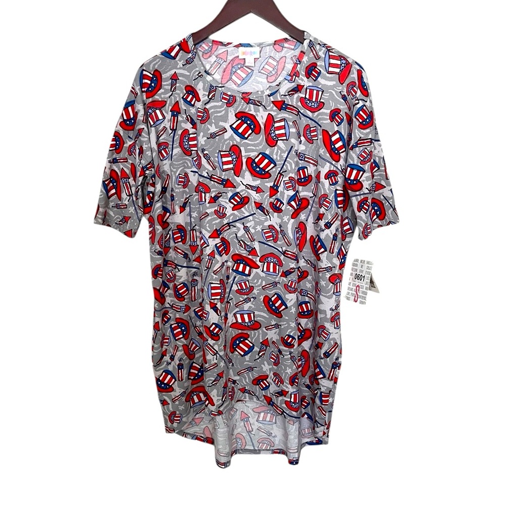 NWT🌺LuLaRoe•USA 4th of July Irma Tunic Top